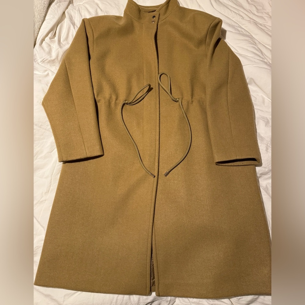 Kenneth Cole Wool Coat in Camel Color.